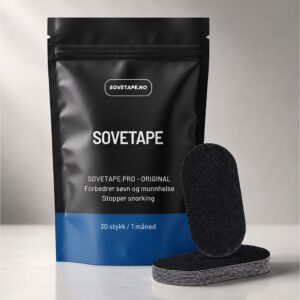 Sovetape Pro munnteip for bedre søvn som fremmer nesepusting og reduserer munnpusting om natten
