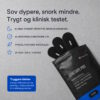 Munnteip med hull for snakking og nødpust, tryggere følelse og samme effekt på snorking