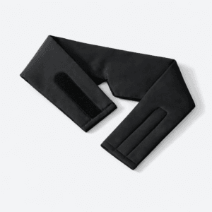 Bakside av sovemaske med borrelås