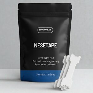 Nesestrips for trening og løping hvit Sovetape Nesetape Pro