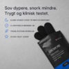 Infografikk om Sovetape Pro Munnteip Original med allergivennlig medisinsk lim og pustende materialer