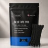 Sort pose med Nesetape Pro i str. Large ved siden av tre ekstra sterke svarte nesestrips